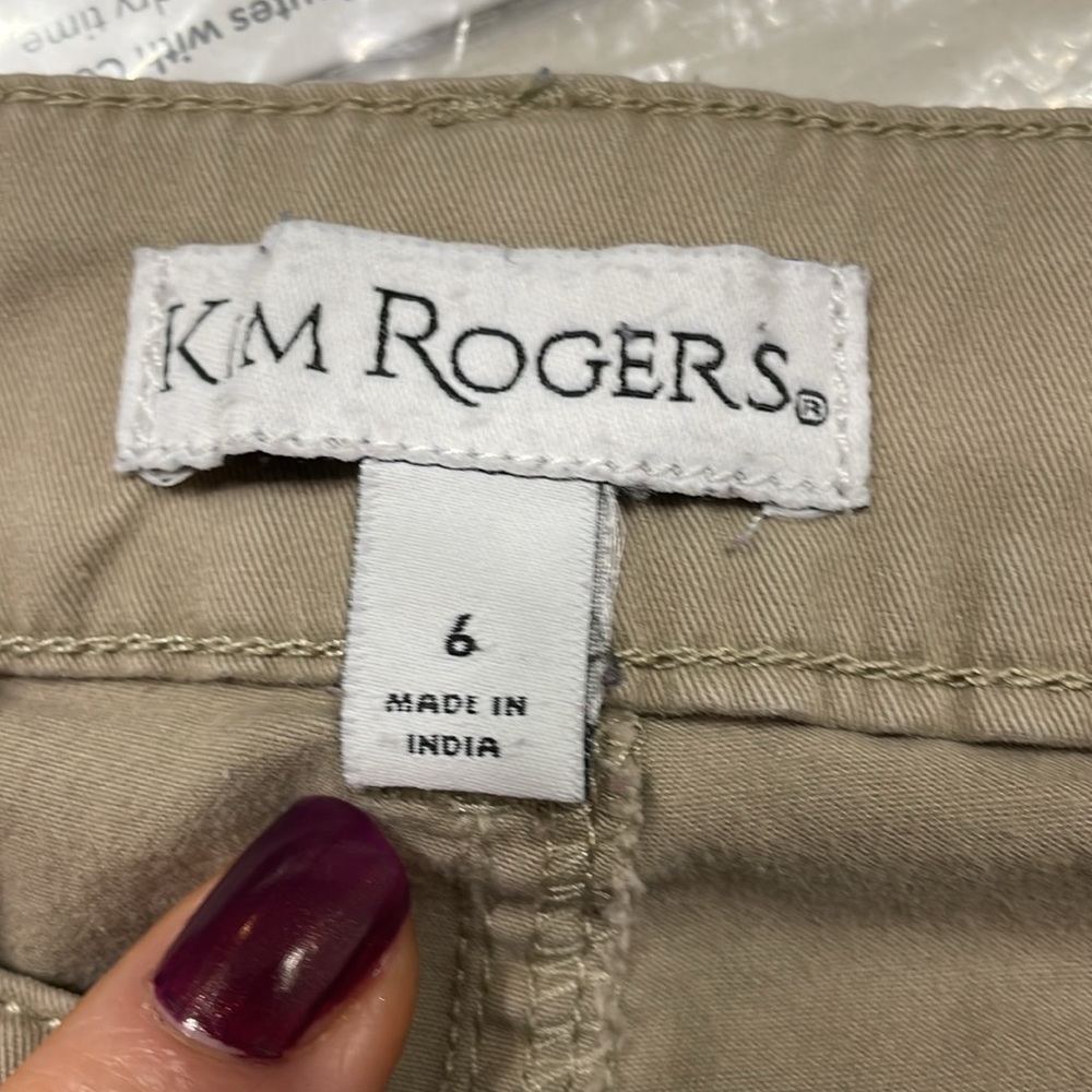 Kim Rogers size 6 Khaki Pants - Picture 4 of 5